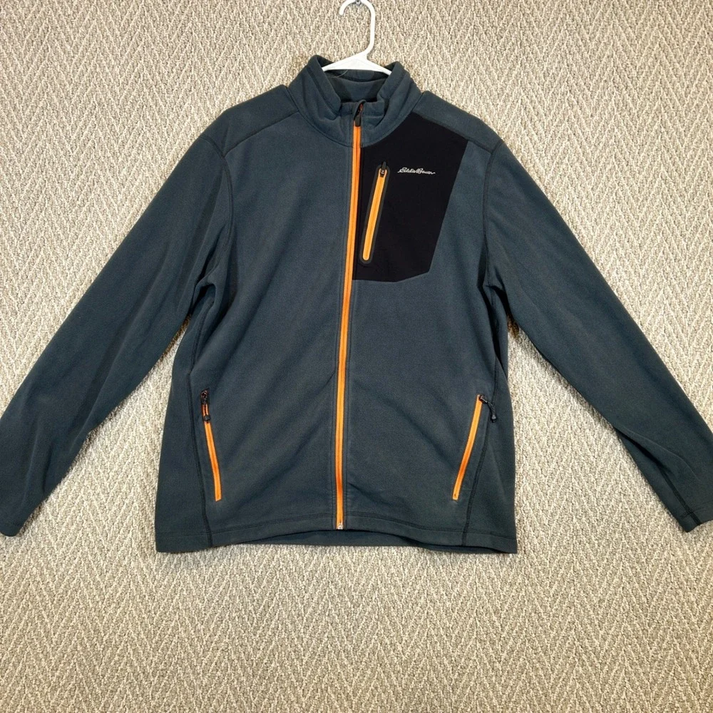 Eddie Bauer  Jacket Large Gray First Ascent Men's Cloud Layer Hiking Outdoors